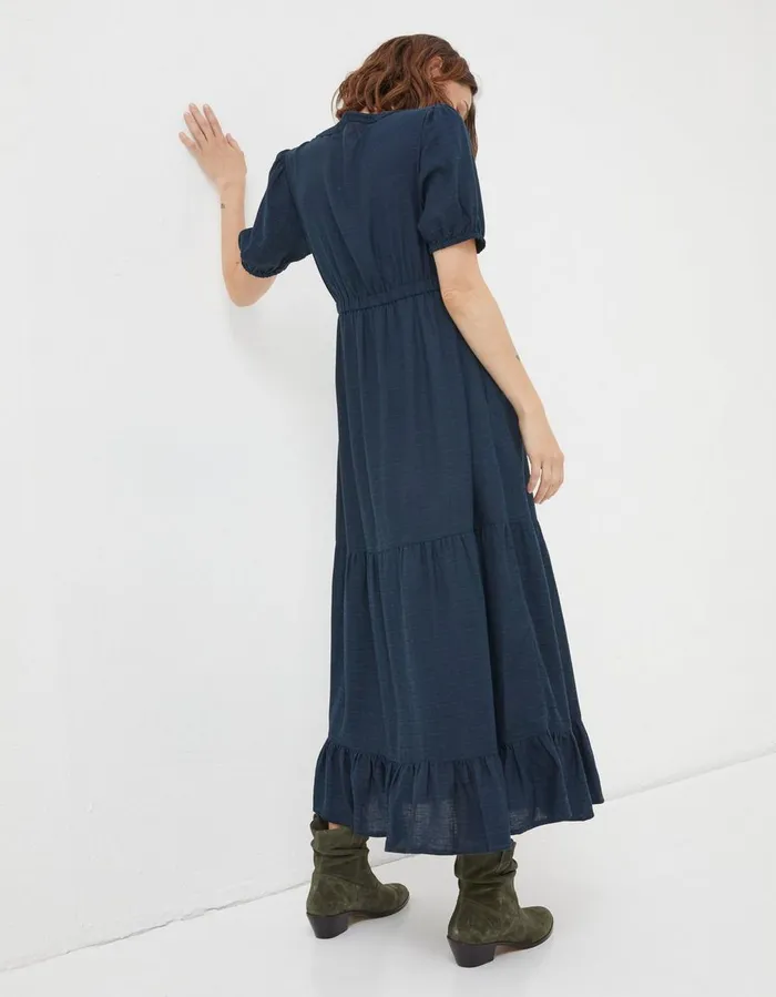 Priya Midi Dress Navy Women FatFace Dresses