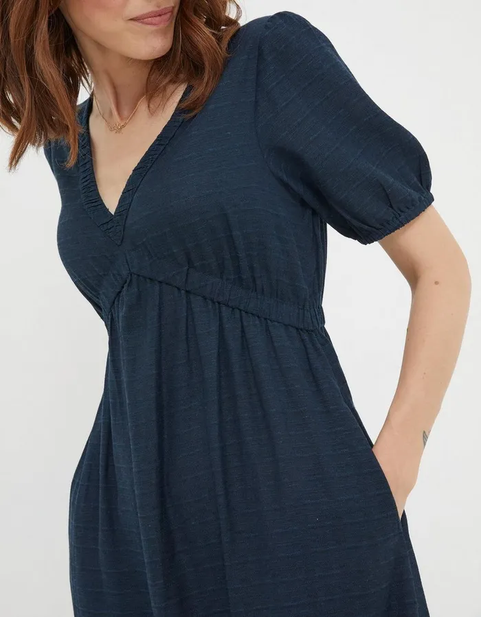 Priya Midi Dress Navy Women FatFace Dresses
