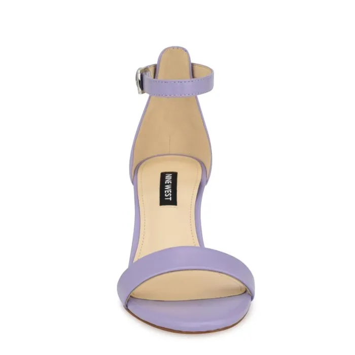 Pruce Ankle Strap Block Heel Sandals Lilac Women Nine West Sandals