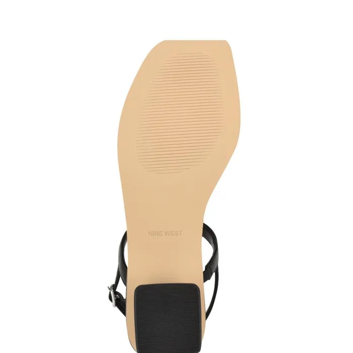 Purdy Block Heel Sandals Black Women Nine West Sandals
