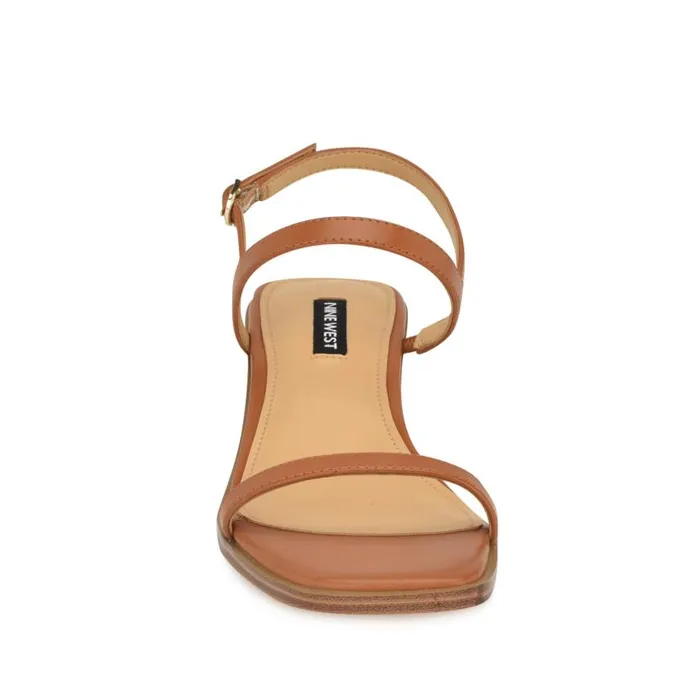 Purdy Block Heel Sandals Tan Women Nine West Heels