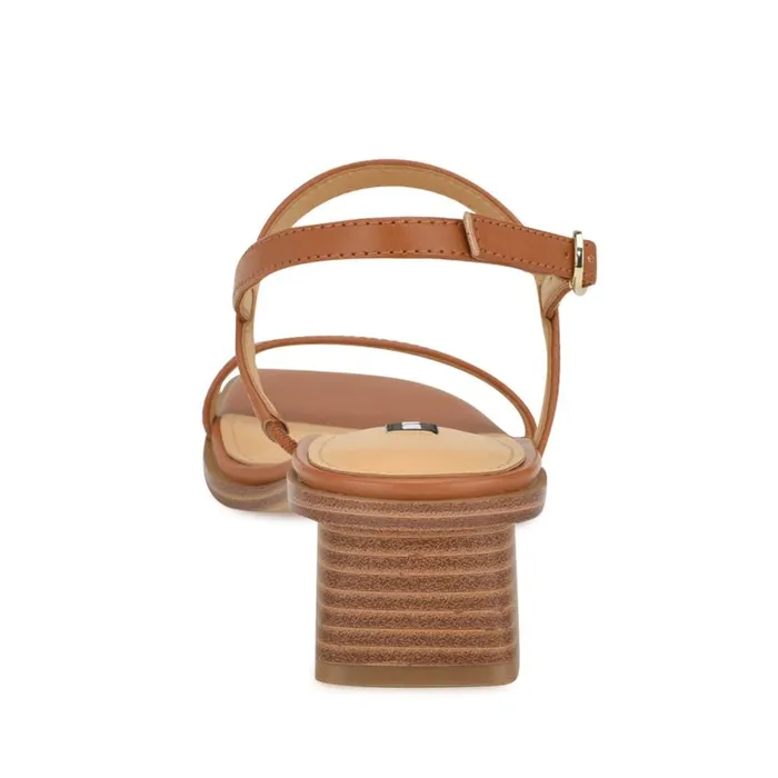 Purdy Block Heel Sandals Tan Women Nine West Heels