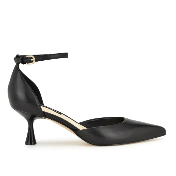 Racha Ankle Strap Pumps Black Women Nine West Heels