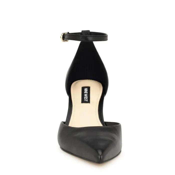 Racha Ankle Strap Pumps Black Women Nine West Heels