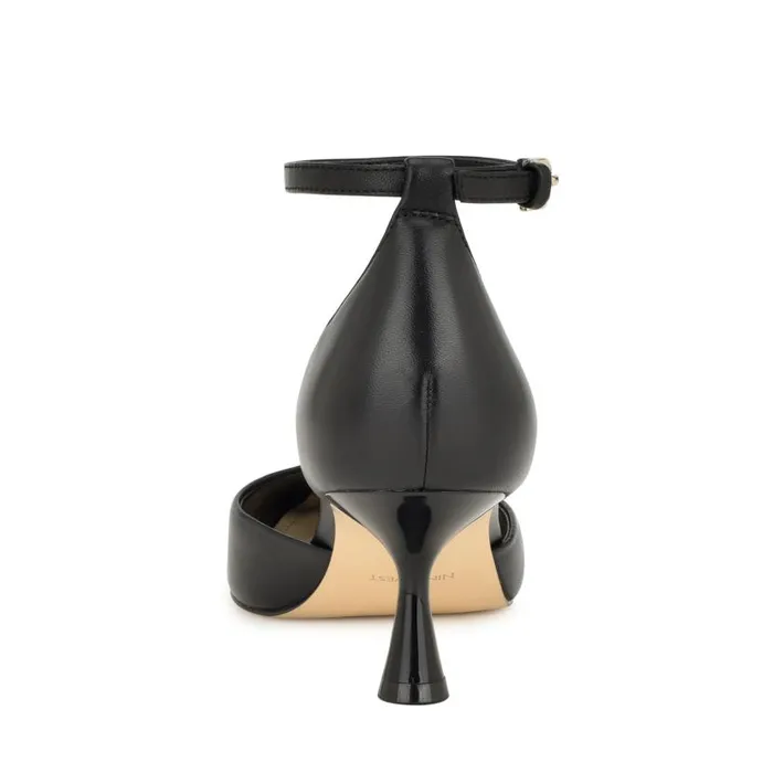 Racha Ankle Strap Pumps Black Women Nine West Heels