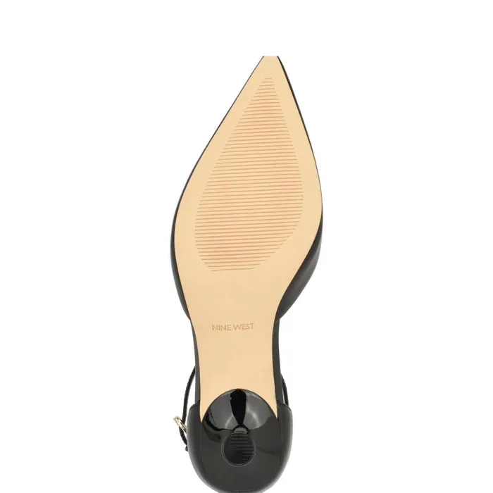 Racha Ankle Strap Pumps Black Women Nine West Heels