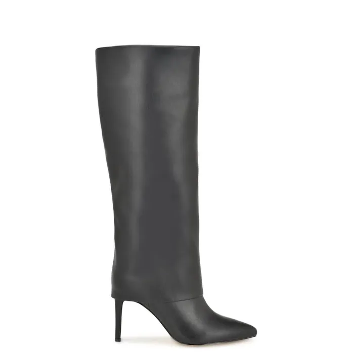 Radish Dress Boots Black Women Nine West Boots and Booties