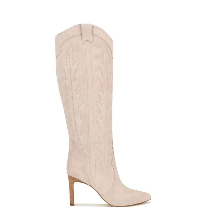 Radory Western Boots Taupe Women Nine West Boots and Booties