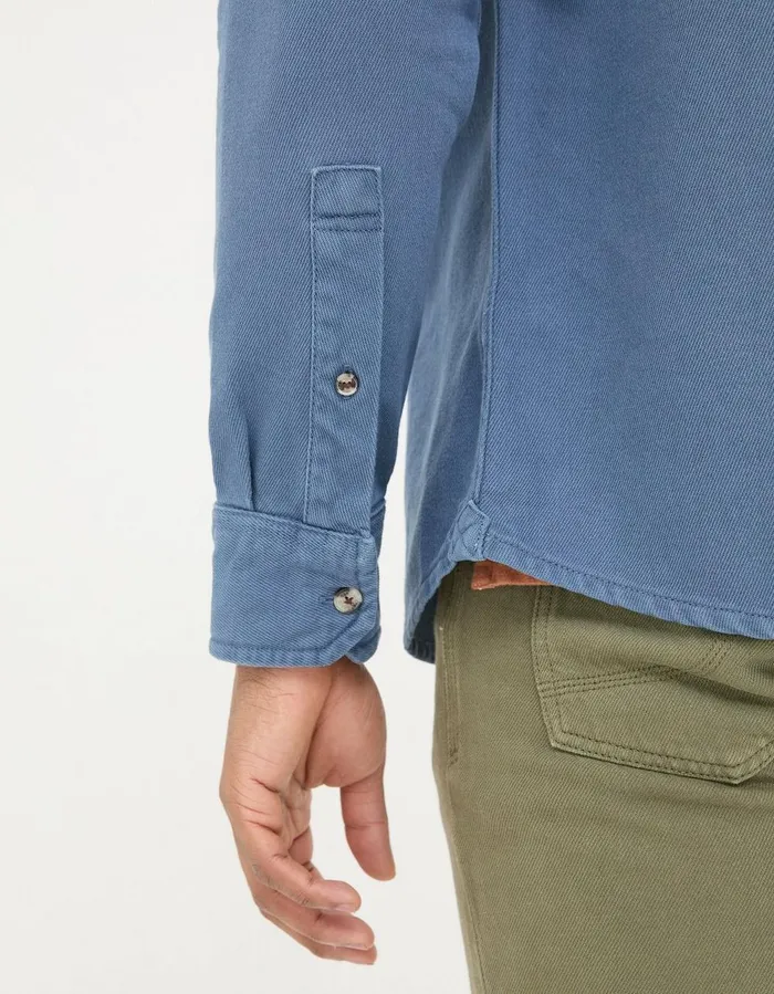 Rafety Twill Shirt Ink Blue Men FatFace Shirts