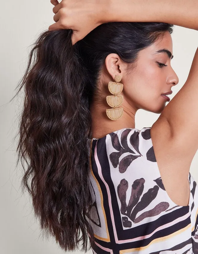 Raffia Drop Earrings Women Monsoon Jewellery and Hair