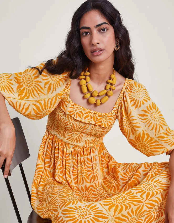 Raffia Woven Beaded Necklace Women Monsoon Jewellery and Hair
