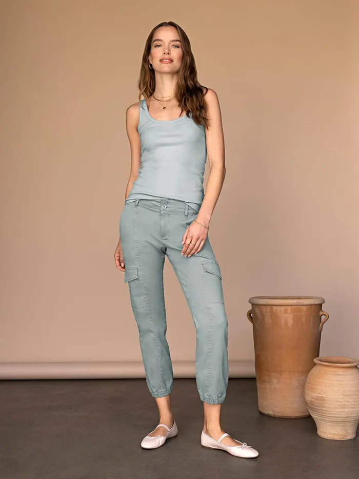 Rebel Standard Rise Cargo Pant Eucalyptus Women Sanctuary Clothing Pants