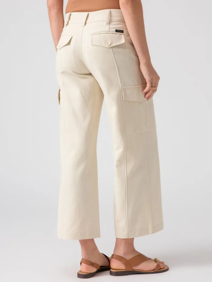 Rebel Wide Leg Standard Rise Crop Pant Birch Women Sanctuary Clothing Pants