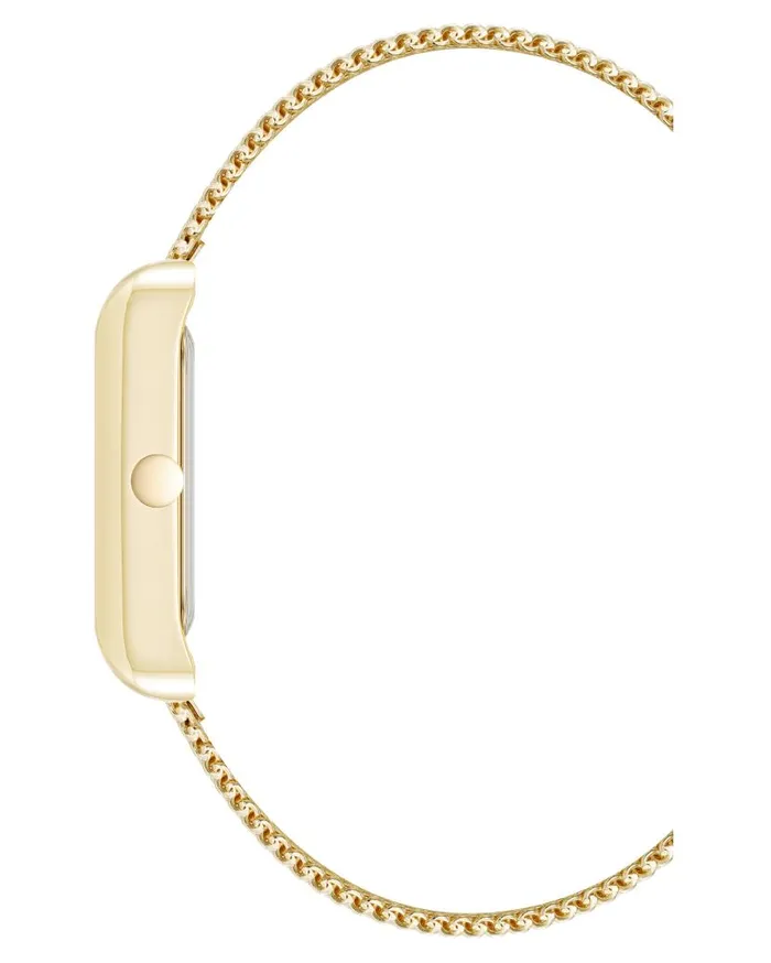 Rectangular Case Mesh Bracelet Watch Pinkgold WomenMen Nine West Watches