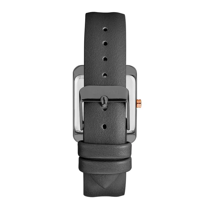 Rectangular Case Strap Watch Black WomenMen Nine West Watches