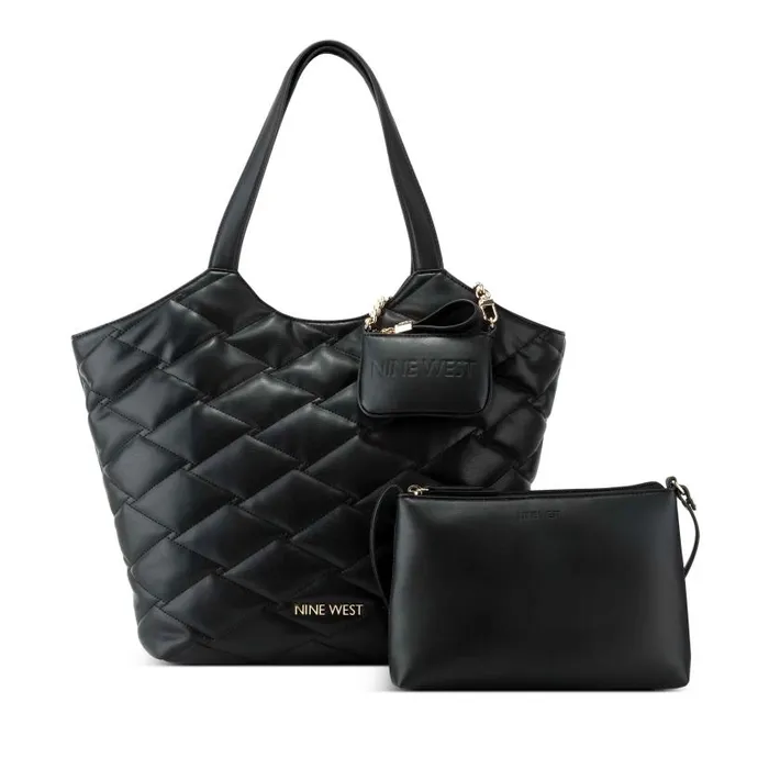Regan 3 In 1 Tote Black WomenMen Nine West Totes and Backpacks