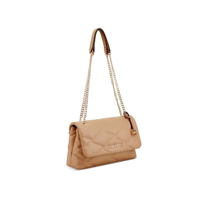 Regan Convertible Chain Flap Dark Khaki WomenMen Nine West Crossbody