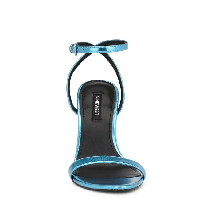 Reina Ankle Strap Sandals Blue Women Nine West Sandals