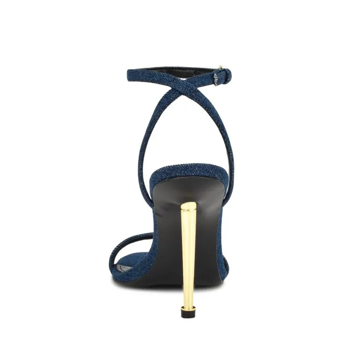 Reina Ankle Strap Sandals Denim Women Nine West Sandals
