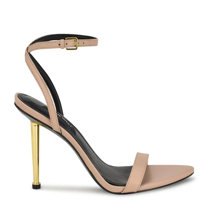 Reina Ankle Strap Sandals Light Natural Women Nine West Sandals