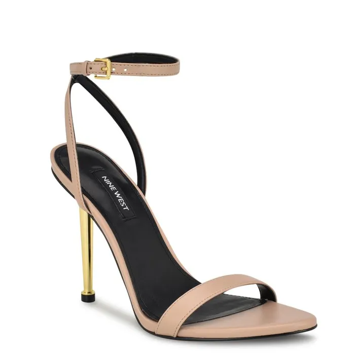Reina Ankle Strap Sandals Light Natural Women Nine West Sandals