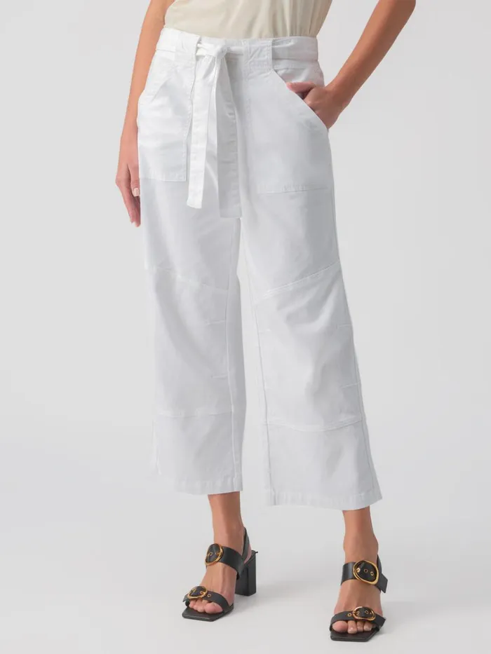 Reissue 90039s Sash SemiHigh Rise Pant White Women Sanctuary Clothing Pants