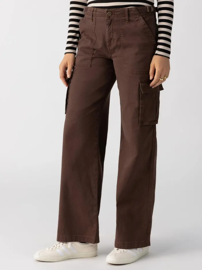 Reissue Cargo Standard Rise Pant Brown Sugar Women Sanctuary Clothing Pants