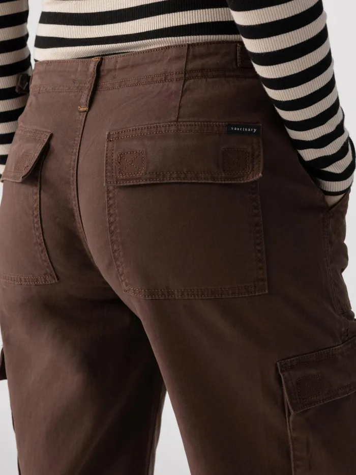 Reissue Cargo Standard Rise Pant Brown Sugar Women Sanctuary Clothing Pants