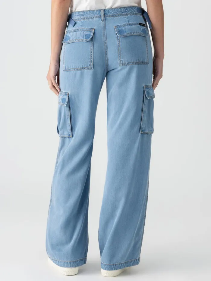 Reissue Cargo Standard Rise Pant Sun Drenched Women Sanctuary Clothing Denim