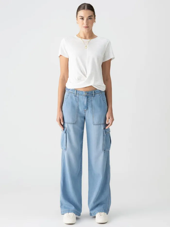 Reissue Cargo Standard Rise Pant Sun Drenched Women Sanctuary Clothing Denim