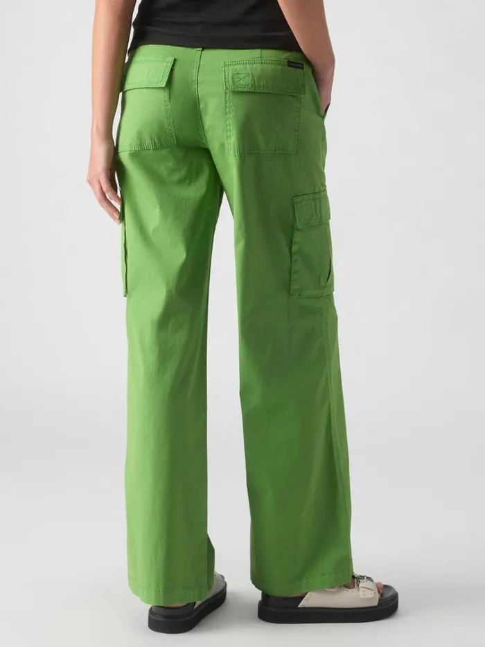 Reissue Cargo Standard Rise Pant Washed Chlorophyl Women Sanctuary Clothing Pants