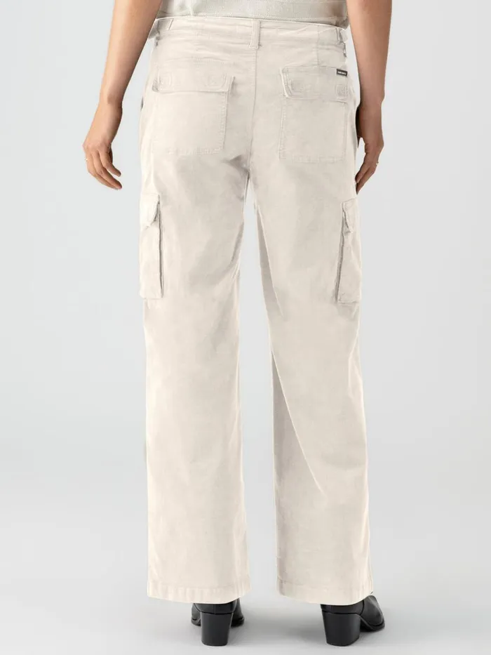 Reissue Corduroy Cargo Standard Rise Pant Toasted Almond Women Sanctuary Clothing Pants