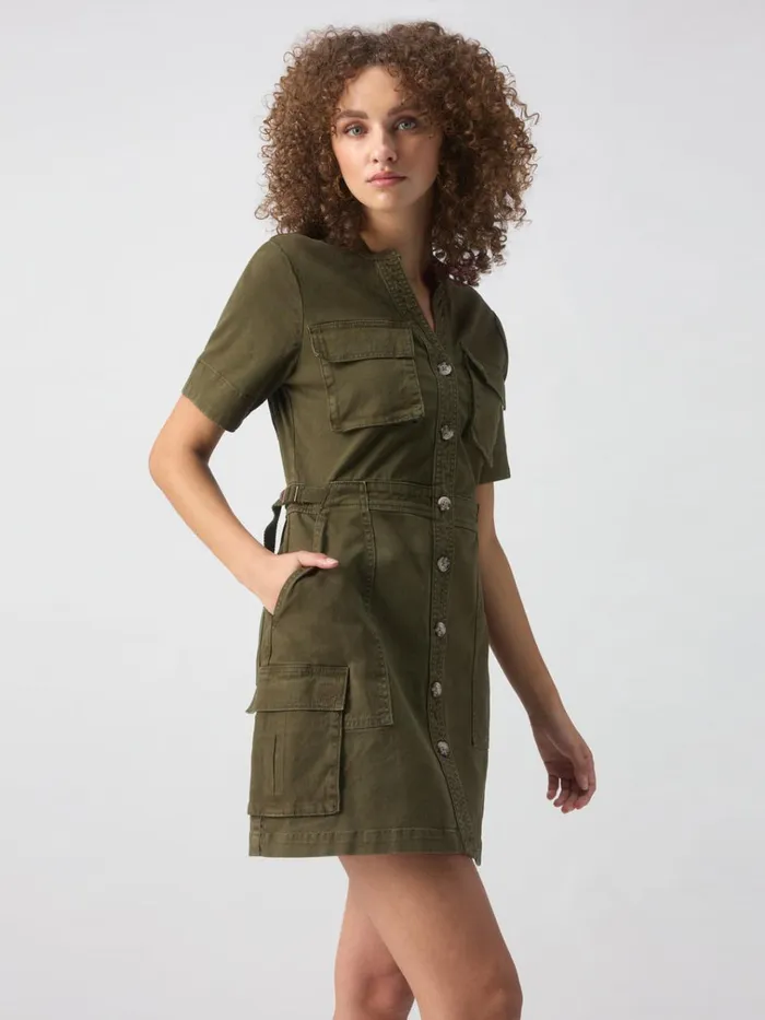 Reissue Dress Burnt Olive Women Sanctuary Clothing Dresses and Jumpsuits