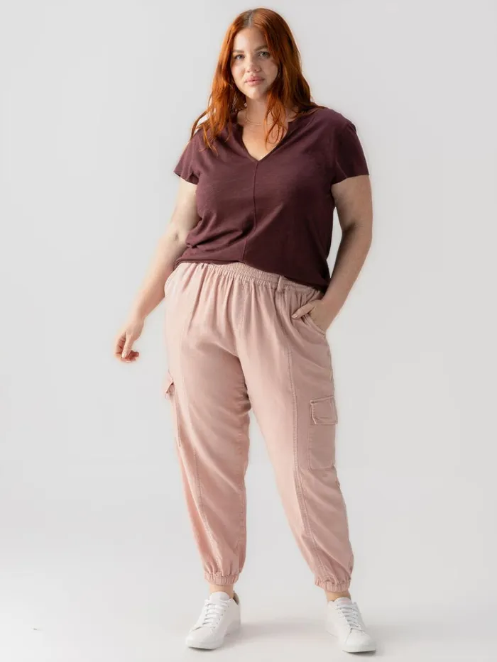 Relaxed Rebel Standard Rise Cargo Pant Smokey Rose Inclusive Collection Women Sanctuary Clothing Pants