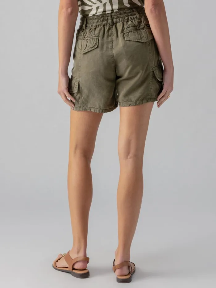 Relaxed Rebel Standard Rise Short Burnt Olive Women Sanctuary Clothing Shorts