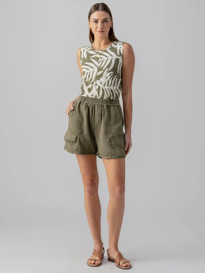 Relaxed Rebel Standard Rise Short Burnt Olive Women Sanctuary Clothing Shorts