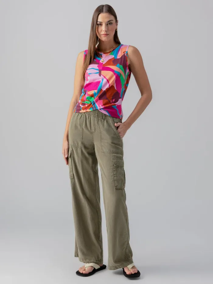 Relaxed Reissue Cargo Standard Rise Pant Burnt Olive Women Sanctuary Clothing Pants