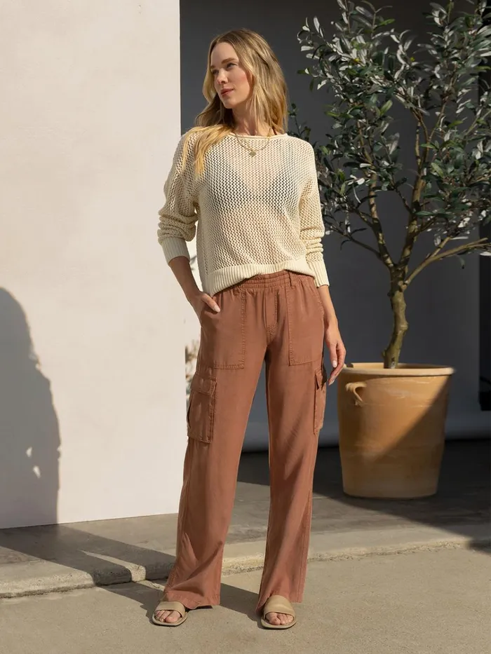 Relaxed Reissue Cargo Standard Rise Pant Washed Clay Women Sanctuary Clothing Pants