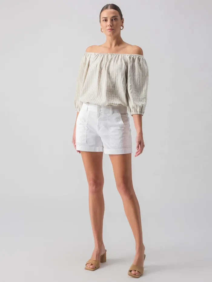 Renegade Standard Rise Short White Women Sanctuary Clothing Shorts