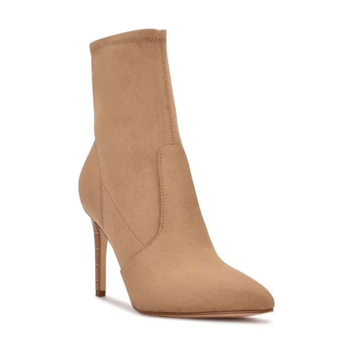 Reves Dress Booties Tan Suede Women Nine West Heels