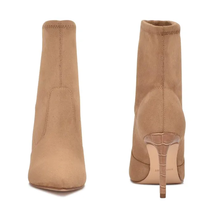 Reves Dress Booties Tan Suede Women Nine West Heels