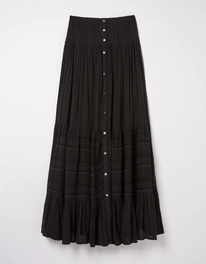 Rhea Beach Maxi Skirt Black Women FatFace Beachwear and Swimwear