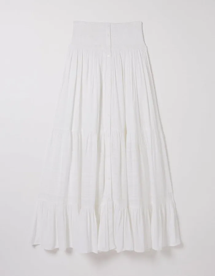 Rhea Beach Maxi Skirt Ivory Women FatFace Beachwear and Swimwear