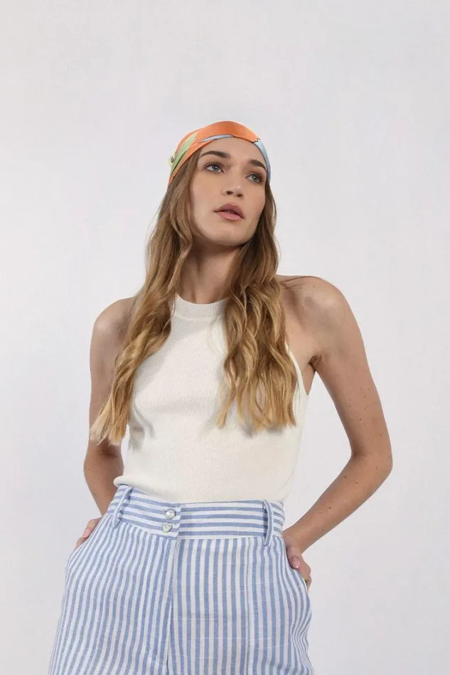 Ribbed Tank OFFWHITE Women Molly Bracken Tops