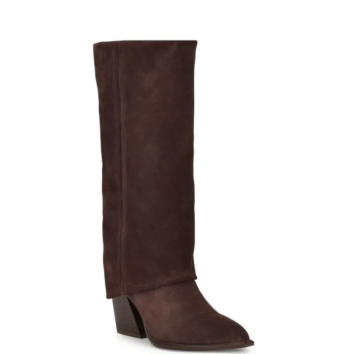 Rimepy Casual Boots Dark Brown Women Nine West Boots and Booties