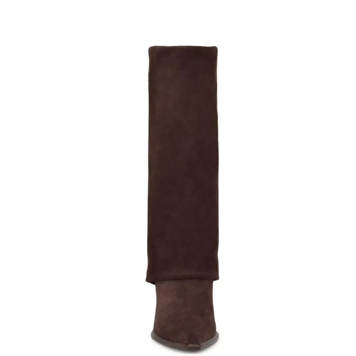 Rimepy Casual Boots Dark Brown Women Nine West Boots and Booties