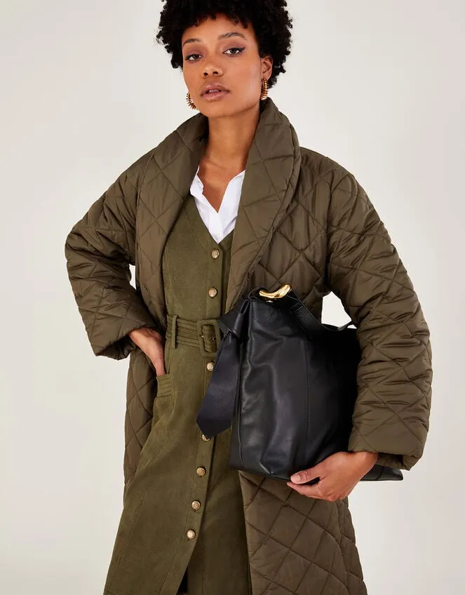 Ring Detail Leather Shoulder Bag Women Monsoon Bags and Purses