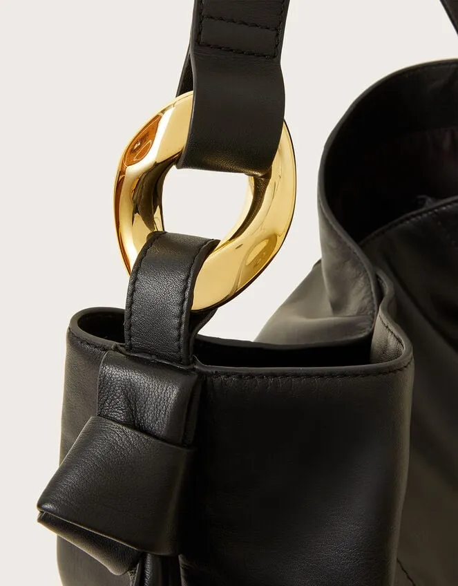 Ring Detail Leather Shoulder Bag Women Monsoon Bags and Purses