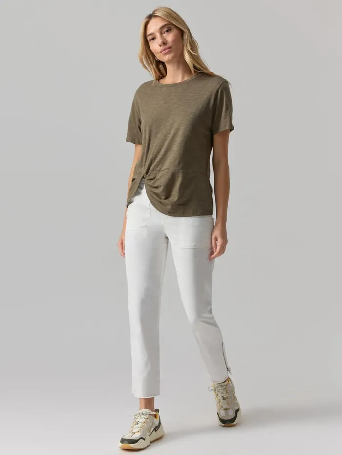 Riptide Twist Tee Burnt Olive Women Sanctuary Clothing Tees and Tops Riptide Twist Tee Burnt Olive Women Sanctuary Clothing Tees and Tops