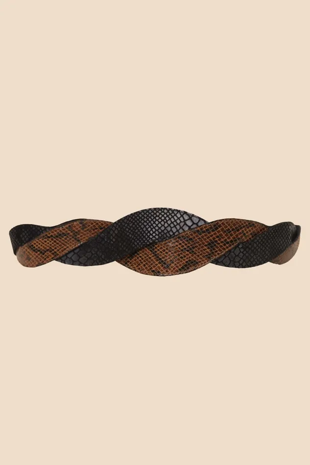 RIXO Belts Preesha Brown And Black 8211 Women